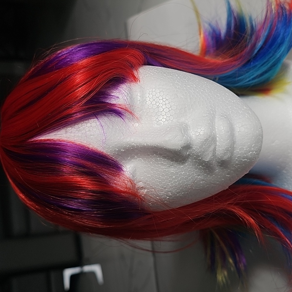 Last Chance!❤️  Rainbow Colorful wig with bangs